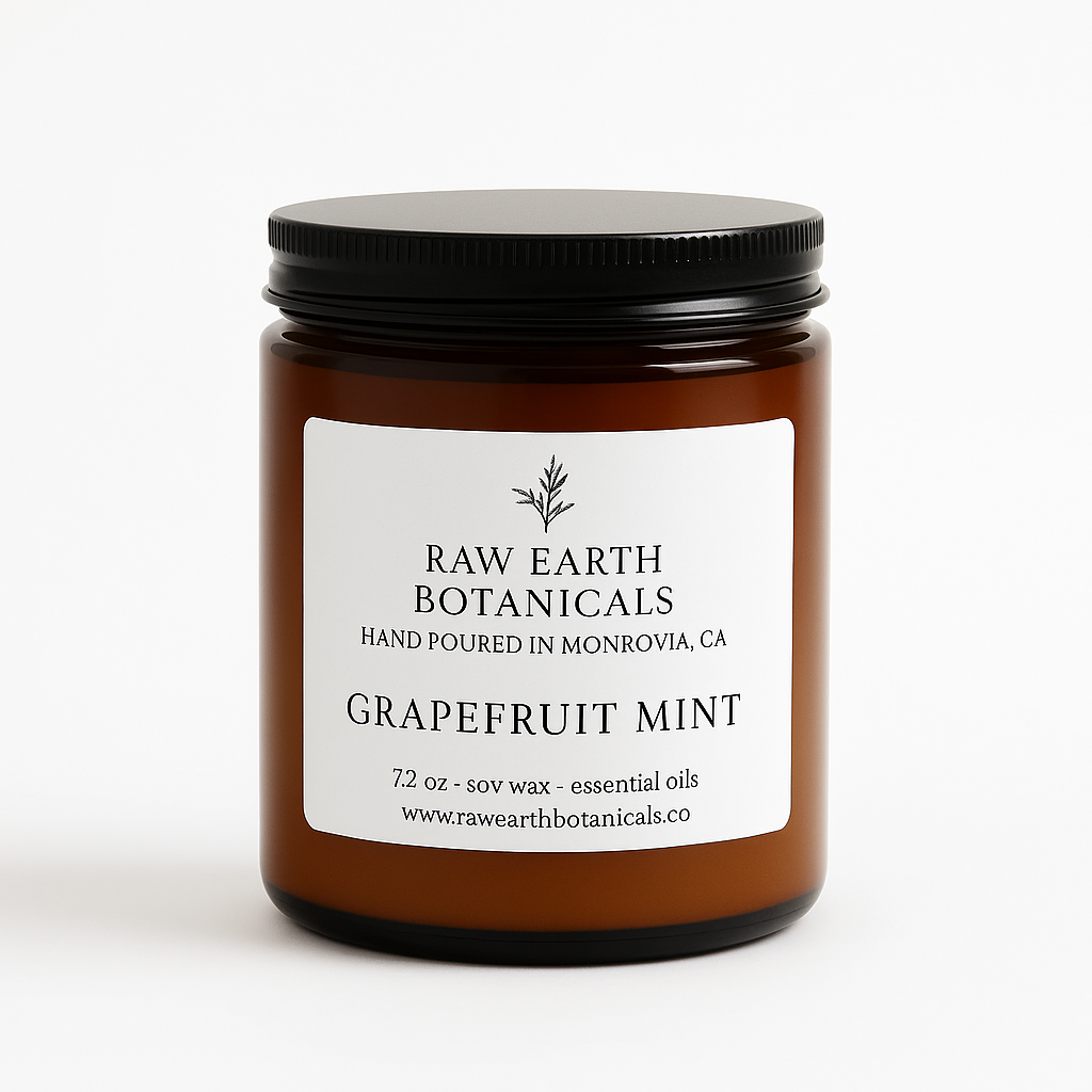 Grapefruit Mint Soy Candle